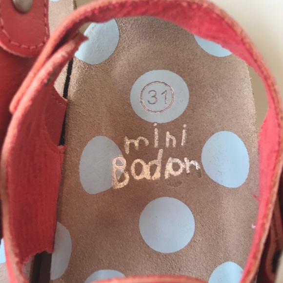 MINI BODEN Leather Cork Thong Sandals - Sz 31 NWOB - Picture 2 of 3